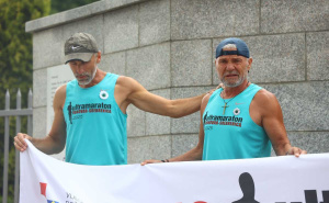 Foto: Dž.K. / Radiosarajevo.ba / Vukovarski maratonci stigli u Potočare