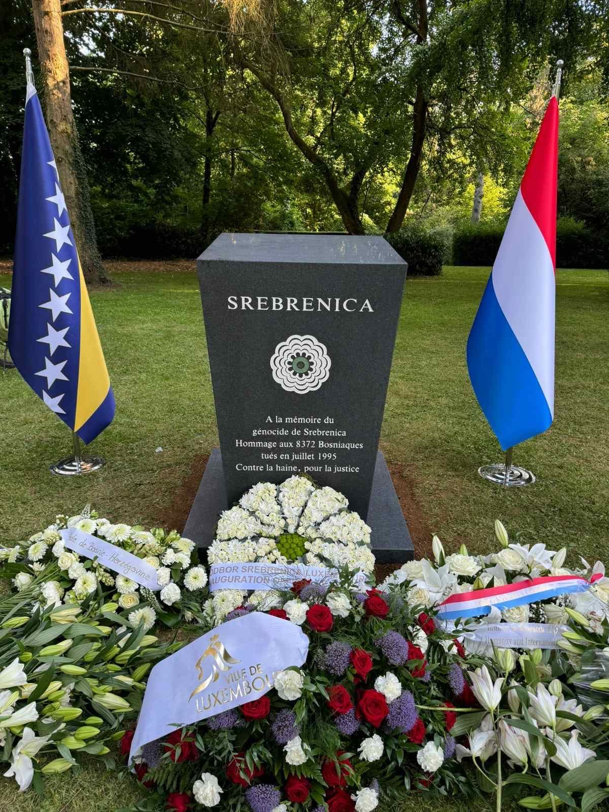 Luksemburg dobio prvo spomen-obilježje žrtvama genocida u Srebrenici
