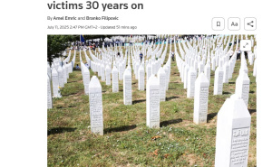 Foto: Screenshoot / Tekstovi o Srebrenici na svjetskim medijima