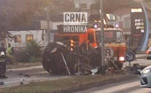 Foto: Crna hronika / Saobraćajna nesreća u Tuzli