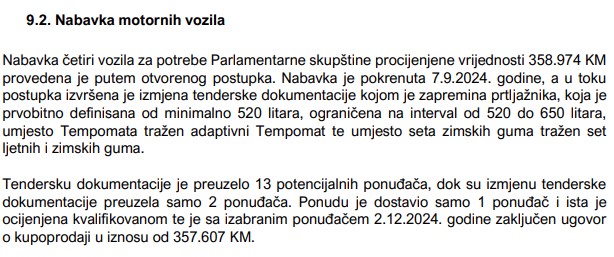 Dio izvještaja državnih revizora