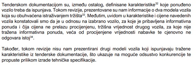 Dio izvještaja državnih revizora