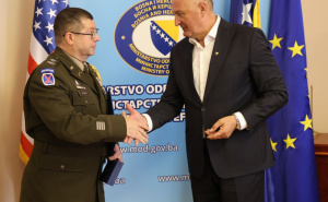 Foto: Press / Oproštajna posjeta vojnog atašea Sjedinjenih Američkih Država u Bosni i Hercegovini, brigadira Erika R. Adamsa
