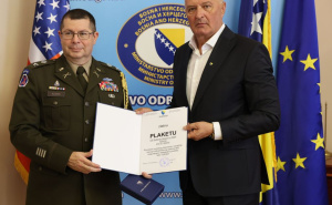 Foto: Press / Oproštajna posjeta vojnog atašea Sjedinjenih Američkih Država u Bosni i Hercegovini, brigadira Erika R. Adamsa
