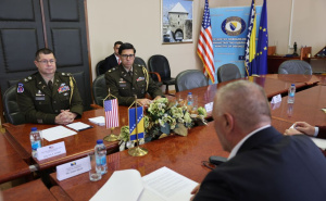 Foto: Press / Oproštajna posjeta vojnog atašea Sjedinjenih Američkih Država u Bosni i Hercegovini, brigadira Erika R. Adamsa