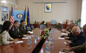 Foto: Press / Oproštajna posjeta vojnog atašea Sjedinjenih Američkih Država u Bosni i Hercegovini, brigadira Erika R. Adamsa
