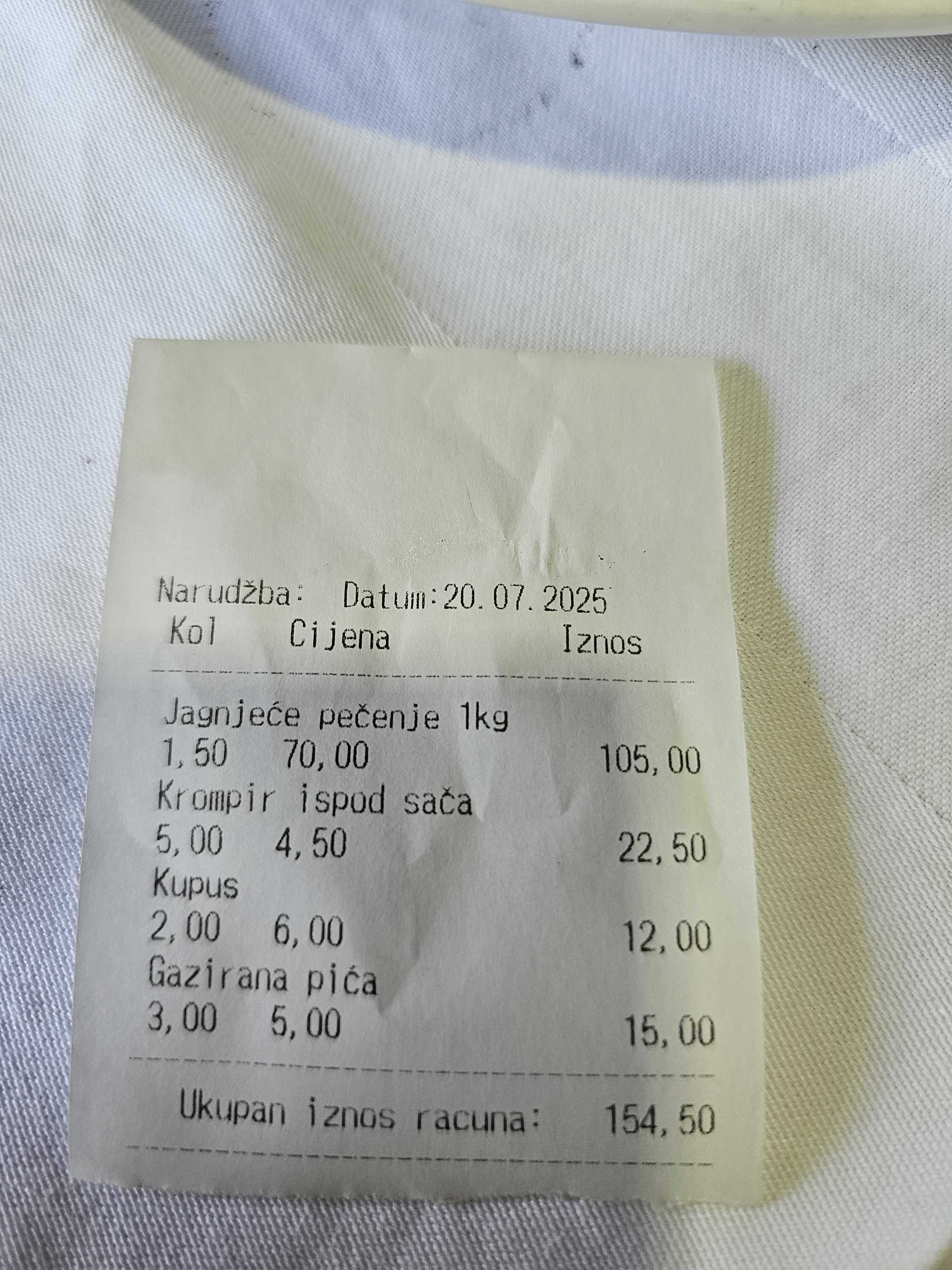 Račun janjetine
