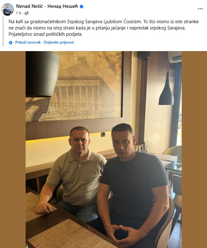 Objava Nenada Nešića