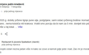 Foto: Screenshot / Restoran odgovorio na loše recenzije