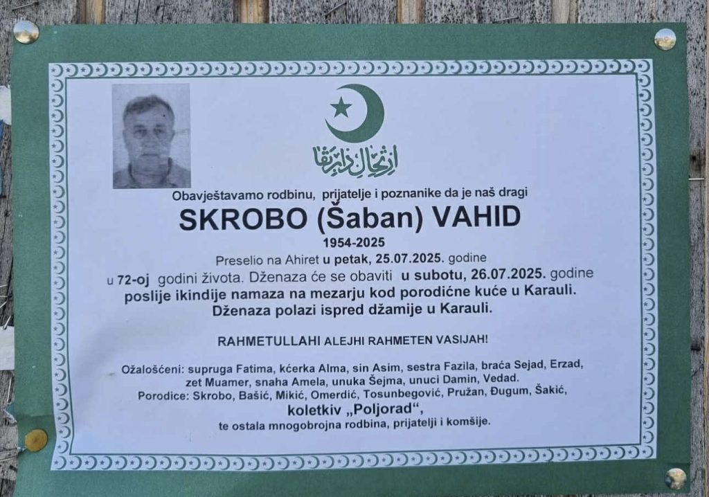 Smrtovnica - Vahid Skrobo