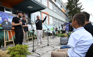 Foto: N. G. / Radiosarajevo.ba / Doček za Barlova i Zulfića u Sarajevu