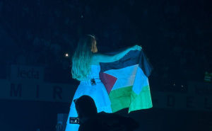 FOTO: Radiosarajevo.ba / Senidah i zastava Palestine