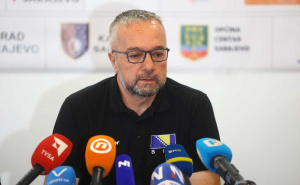 Foto: Dž. K. / Radiosarajevo.ba / Press konferencija Saveza sjedeće odbojke BiH