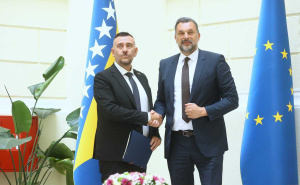 Foto: Dž. K. / Radiosarajevo.ba / Imamović i Konaković potpisali Protokol