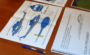 Foto: Dž. K. / Radiosarajevo.ba / Izgled helikoptera MUP-a KS i hangara