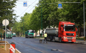 Foto: Dž. K. / Radiosarajevo.ba / Radovi u ulici Bulevar Mimara Sinana na Dobrinji