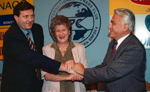 Foto: EPA-EFE / Dodik, Plavšić i Živko Radišić