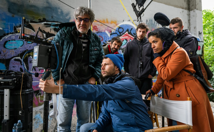 Vuletić na setu filma 