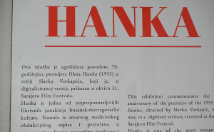 Foto: N.G / Radiosarajevo.ba / U galeriji Muzeja književnosti i pozorišne umjetnosti BiH otvorena je izložba HANKA