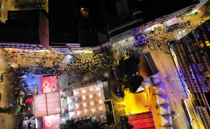 Foto: A. K. / Radiosarajevo.ba / Pogled iz zraka na prvu noć SFF-a