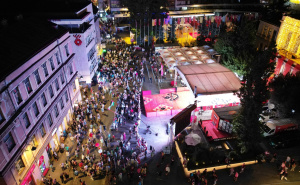 Foto: A. K. / Radiosarajevo.ba / Pogled iz zraka na prvu noć SFF-a