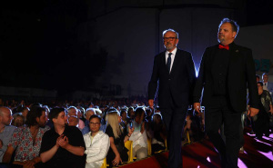 Foto: Dž.K. / Radiosarajevo.ba / Glumačka ekipa nakon projekcije filma 'Paviljon'