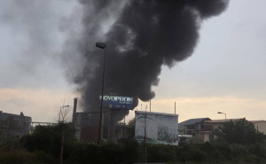 Foto: Radio Modriča / Požar u fabrici Novoprom