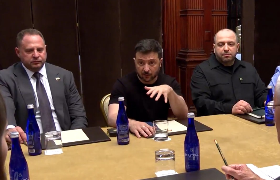 Volodimir Zelenski na sastanku sa Kellogom