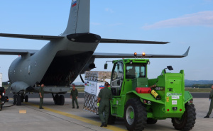 Foto: Borut Podgoršek / Ministarstvo odbrane Slovenije / Otpremljena humanitarna pomoć za Gazu