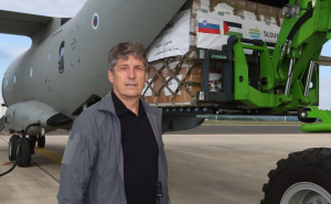 Foto: Borut Podgoršek / Ministarstvo odbrane Slovenije / Otpremljena humanitarna pomoć za Gazu