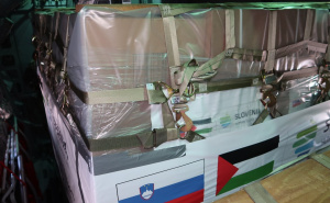 Foto: Borut Podgoršek / Ministarstvo odbrane Slovenije / Otpremljena humanitarna pomoć za Gazu