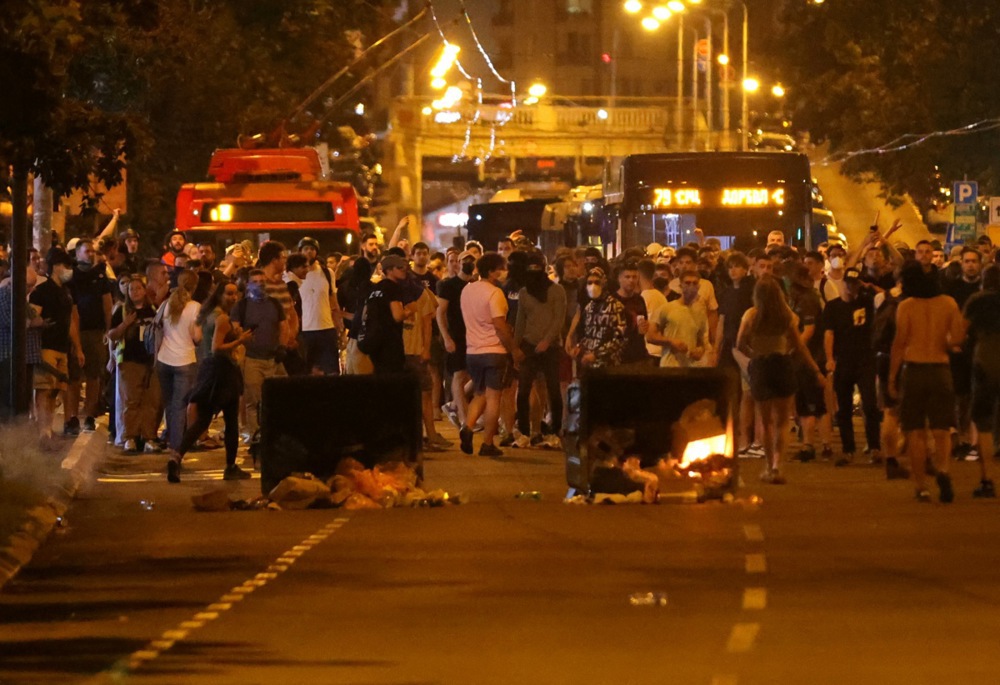 Sa protesta u Srbiji, 18. august 2025.