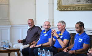 Foto: N. G. / Radiosarajevo.ba / Prijem košarkaške reprezentacije BiH kod Bećirovića