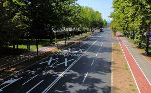 Foto: Vlada KS / Obnovljeno 1,8 kilometara saobraćajnice na Dobrinji