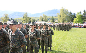 Foto: OS BiH / Ceremonija prijema kandidata u vojnu službu