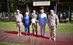 Foto: OS BiH / Ceremonija prijema kandidata u vojnu službu