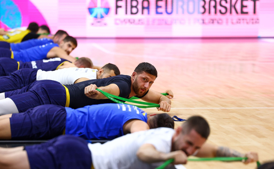 Trening košarkaša BiH pred meč sa Gruzijom