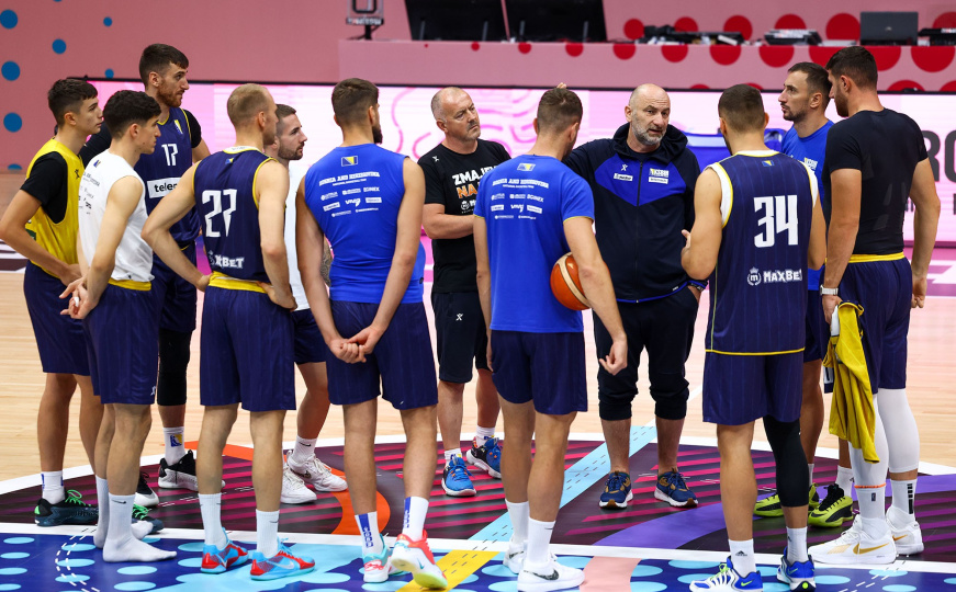 Trening košarkaša BiH pred meč sa Gruzijom