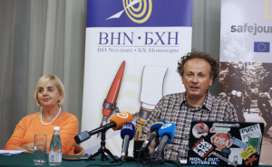 Foto: Fena / Press konferencija Udruženja BH Novinari i NVO PROEduca