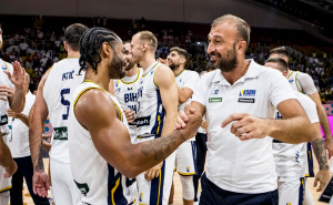 Foto: FIBA / Slavlje Zmajeva nakon plasmana u drugi krug Eurobasketa