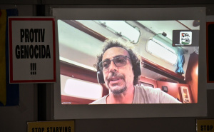 Foto: A. K. / Radiosarajevo.ba / Press Pokreta ka Gazi i uključivanje uživo Borisa Vitlačila