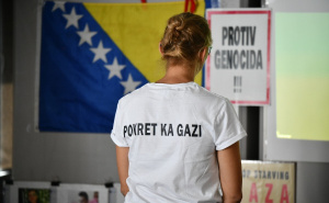 Foto: A. K. / Radiosarajevo.ba / Press Pokreta ka Gazi i uključivanje uživo Borisa Vitlačila