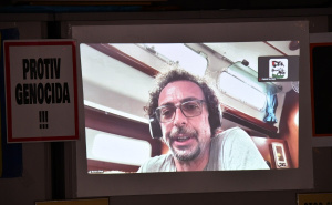 Foto: A. K. / Radiosarajevo.ba / Press Pokreta ka Gazi i uključivanje uživo Borisa Vitlačila