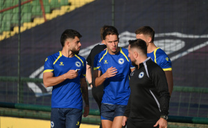 Foto: N. G. / Radiosarajevo.ba / Nogometna reprezentacija BiH na treningu na Koševu