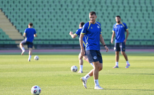 Foto: N. G. / Radiosarajevo.ba / Nogometna reprezentacija BiH na treningu na Koševu