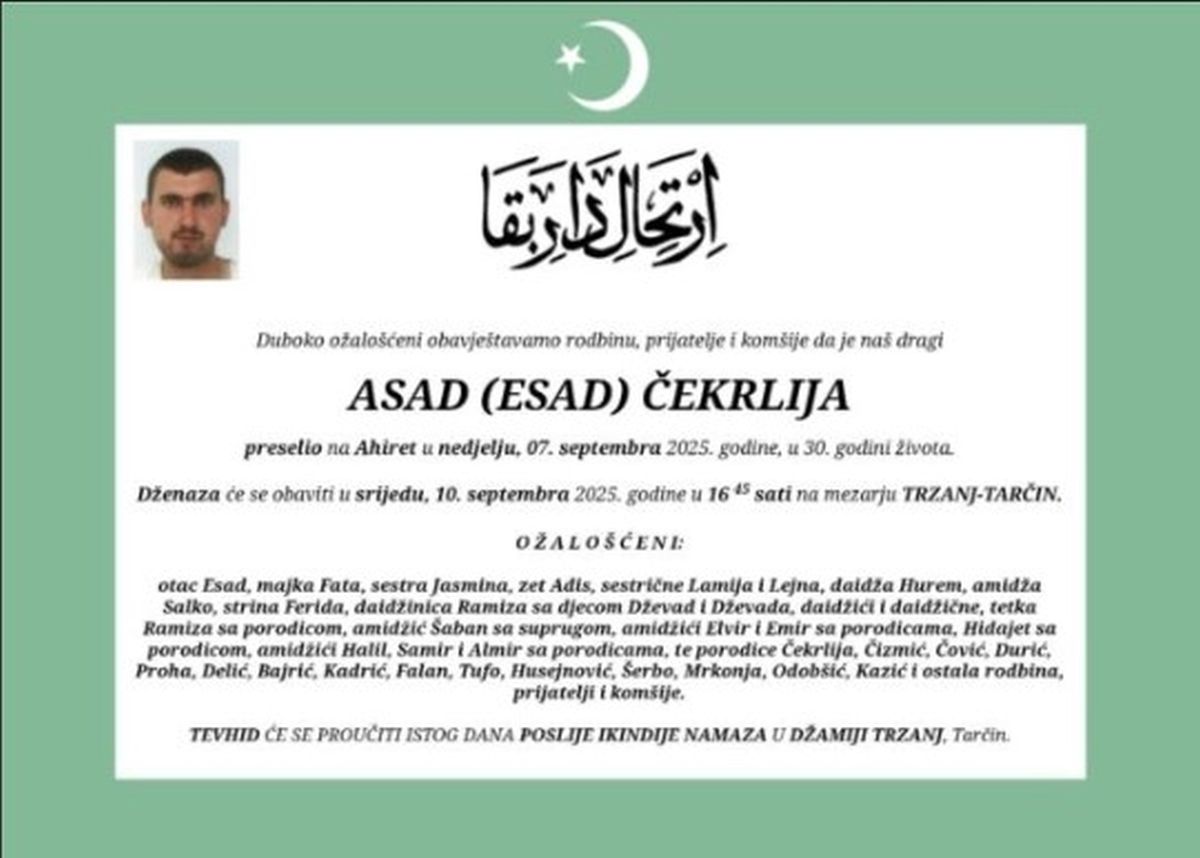 Smrtovnica Asadu Čekrliji