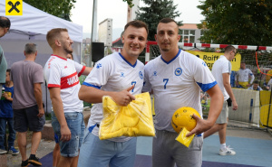 Foto: Raiffeisen Bank / Fudbal i zabava u fun zoni Raiffeisen banke na Bilinom polju