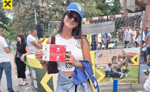 Foto: Raiffeisen Bank / Fudbal i zabava u fun zoni Raiffeisen banke na Bilinom polju