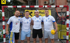 Foto: Raiffeisen Bank / Fudbal i zabava u fun zoni Raiffeisen banke na Bilinom polju