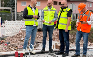 Foto: Vlada KS / Izgradnja kružnog toka, Sokolović Kolonija